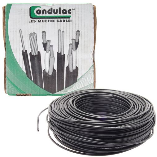 CON_THW-22BK, Cable Condelmex, Cable flexible condelmex thw-ls 22 awg 600v. color negro