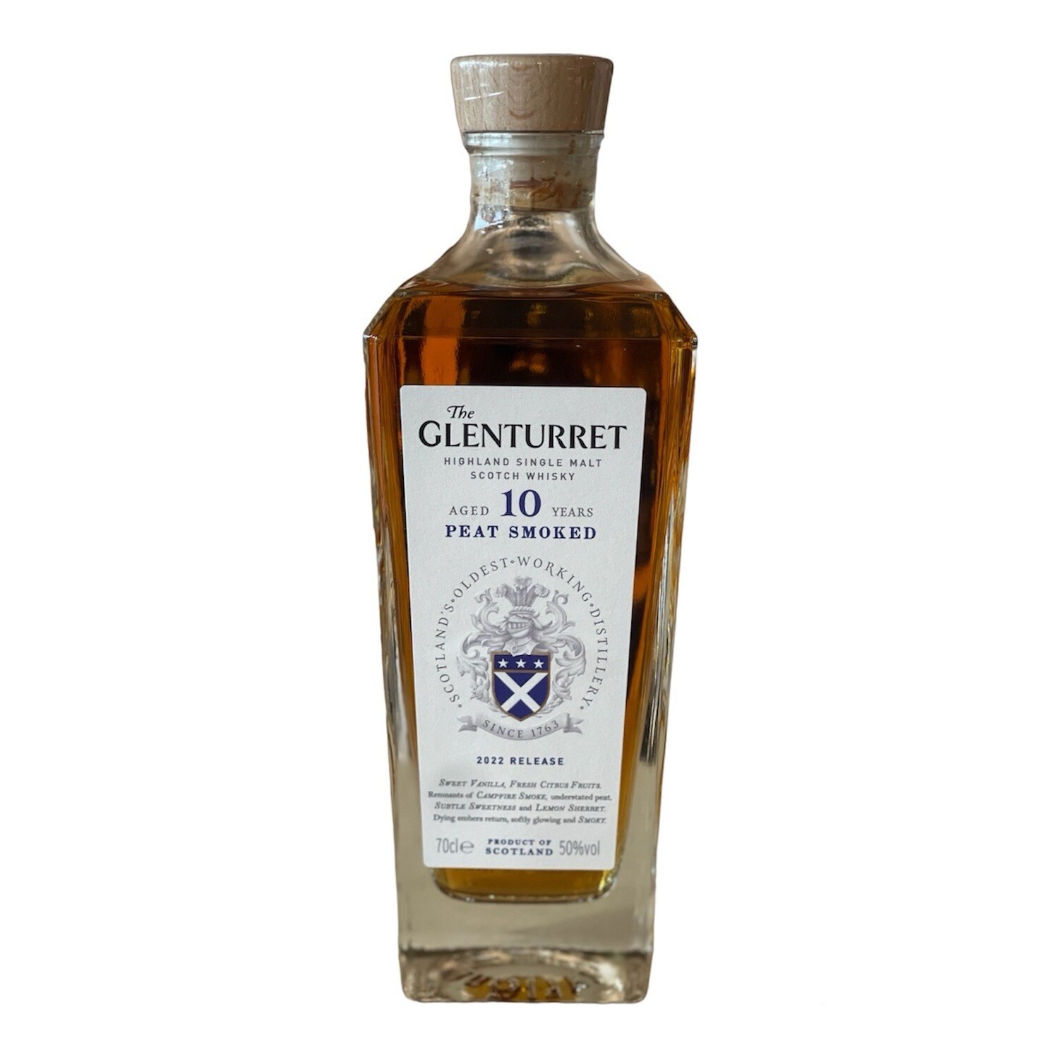 THE GLENTURRET 10 YEARS PEAT SMOKED 70CL