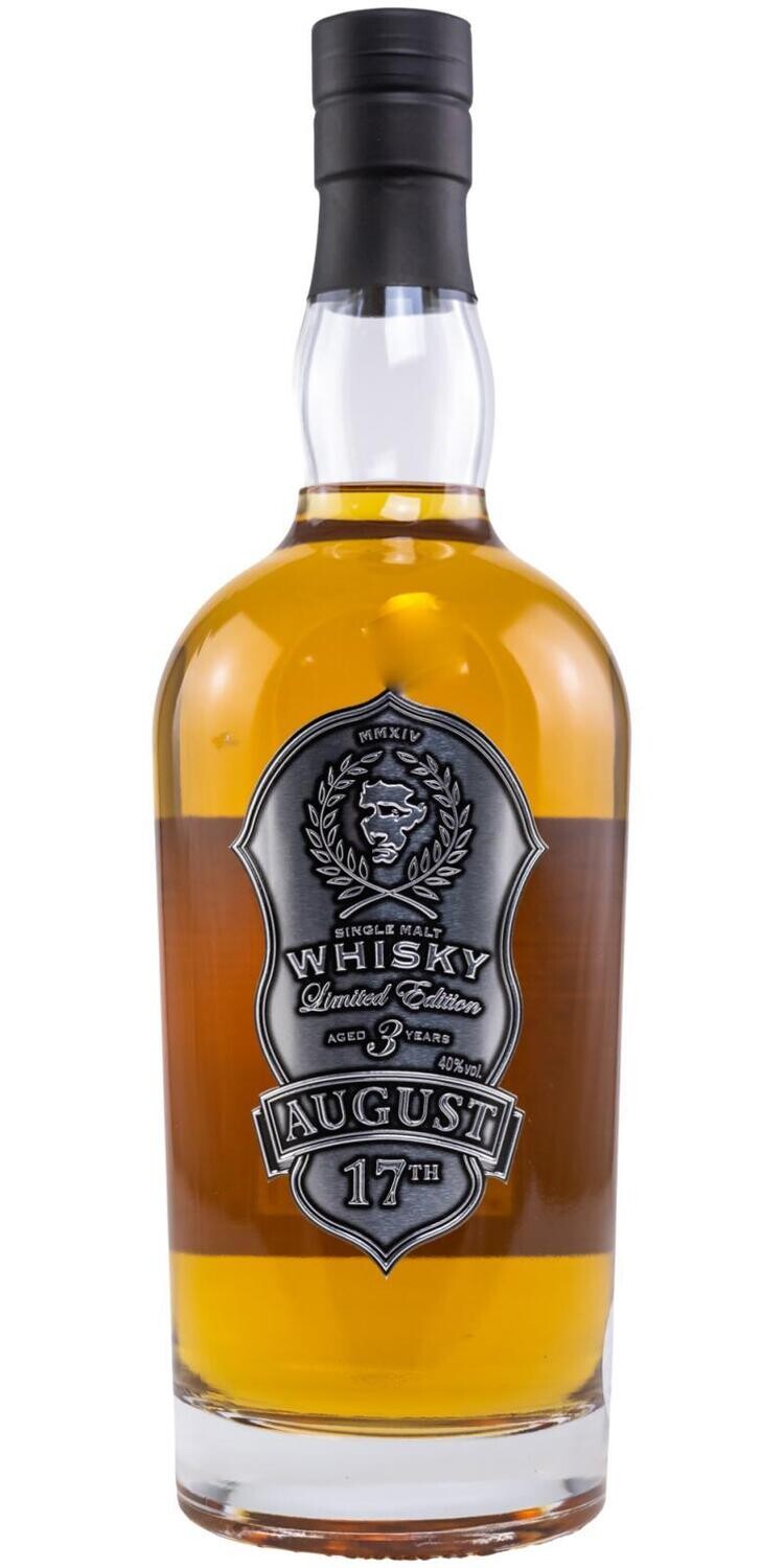 August 17th Whisky 3 years old