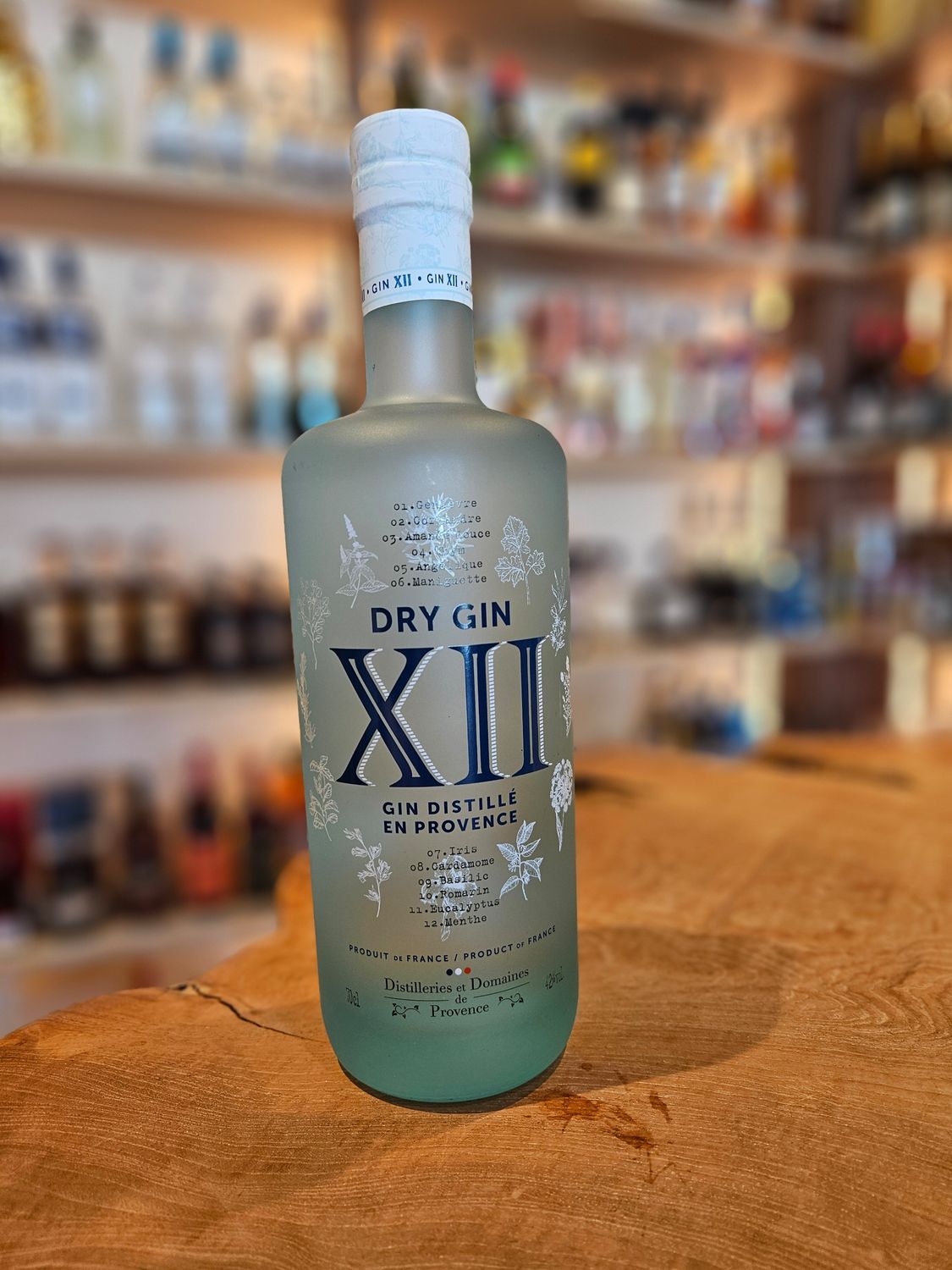 Dry gin XII gin distillé en provence