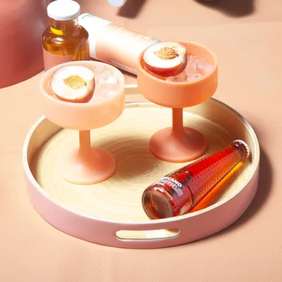 Mecc Siliconen cocktail glas- Terra + Peach