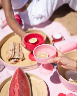 Mecc Siliconen cocktail glas- Cherry + Blush