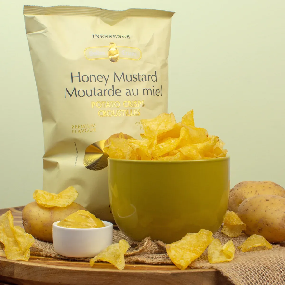 Chips honing, mosterd smaak - Inessence