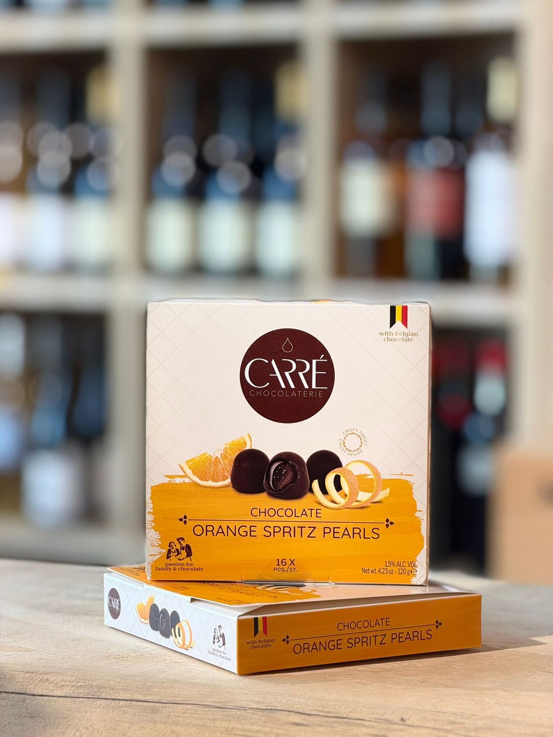 Orange spritz chocolade parels - Carré