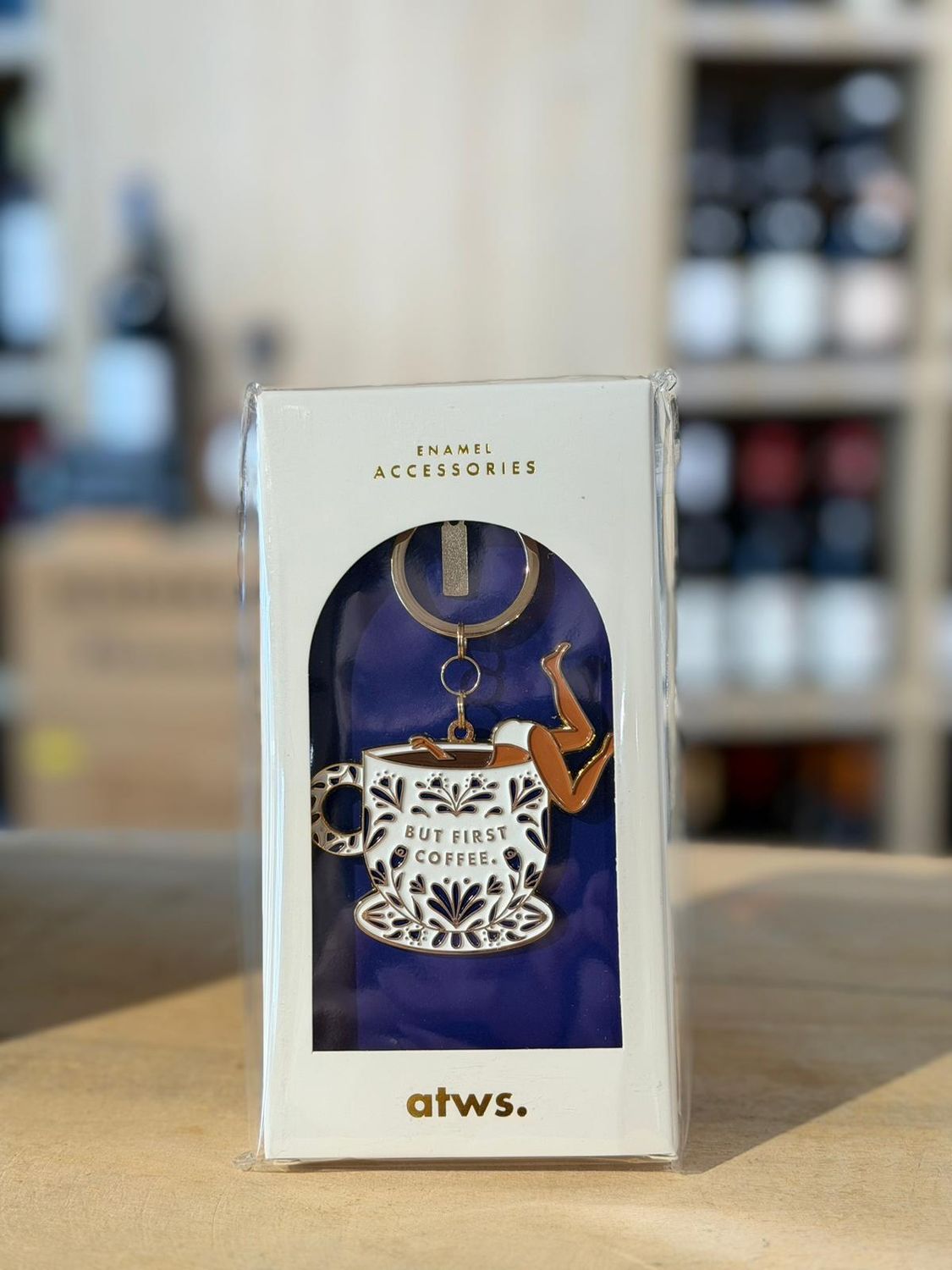 Sleutelhanger But first coffee