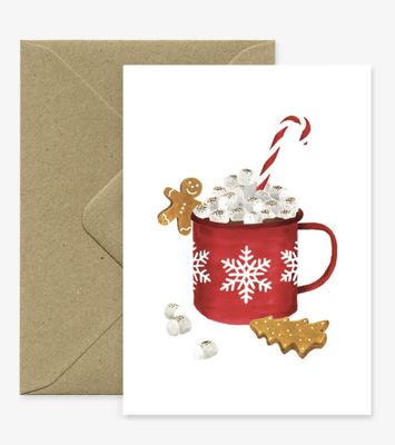 Winter mug hot chocolate