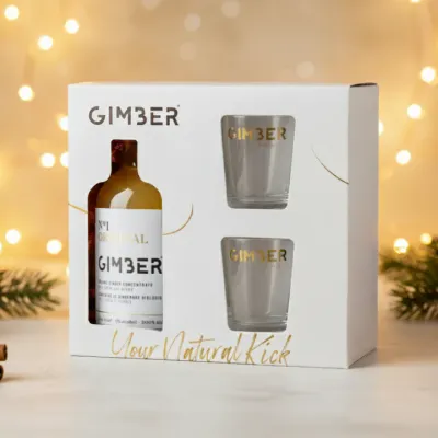 Geschenkdoos Gimber Original - 500 ml met 2 glazen