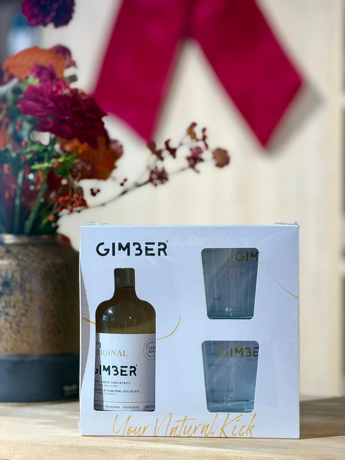 Geschenkdoos Gimber Original - 500 ml met 2 glazen