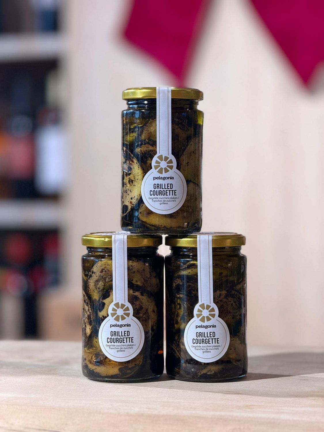 Gegrilde courgette schijfjes