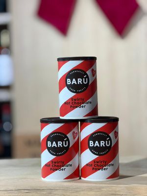 Baru swirly chocolate powder