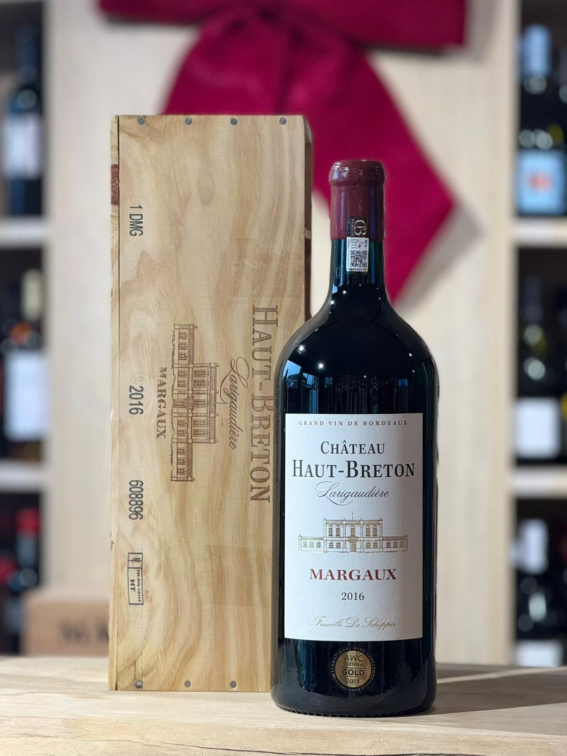 Jéroboam (3L) Chateau Haut Breton - Margaux 2016