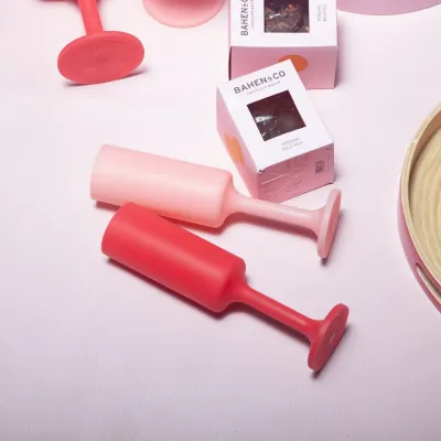 Seff Siliconen flute glas- Cherry + Blush
