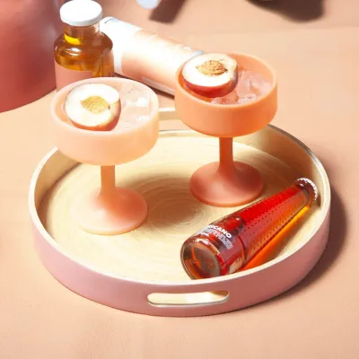 Mecc Siliconen cocktail glas- Terra + Peach