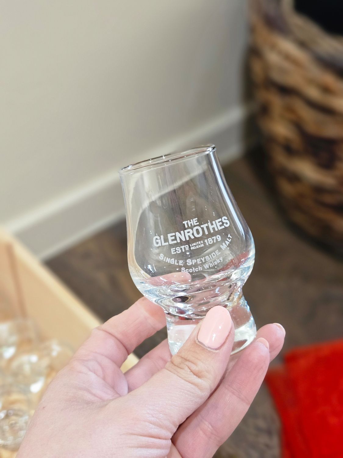 Klein whiskyglaasje glenrothes