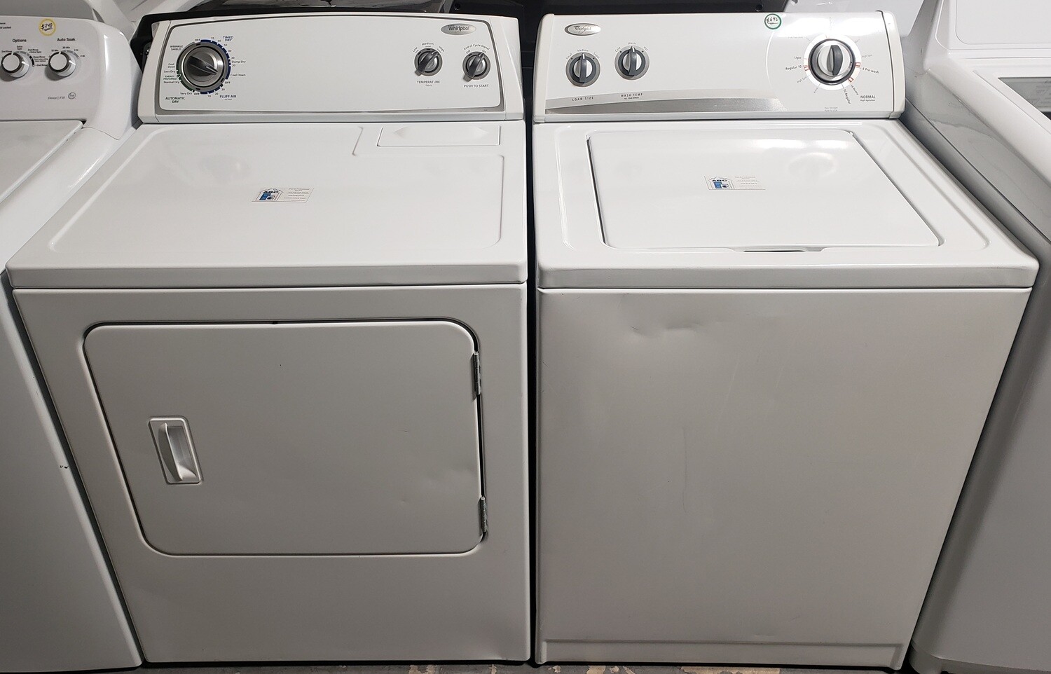 Whirlpool Large Capacity Electric Washer Dryer Set