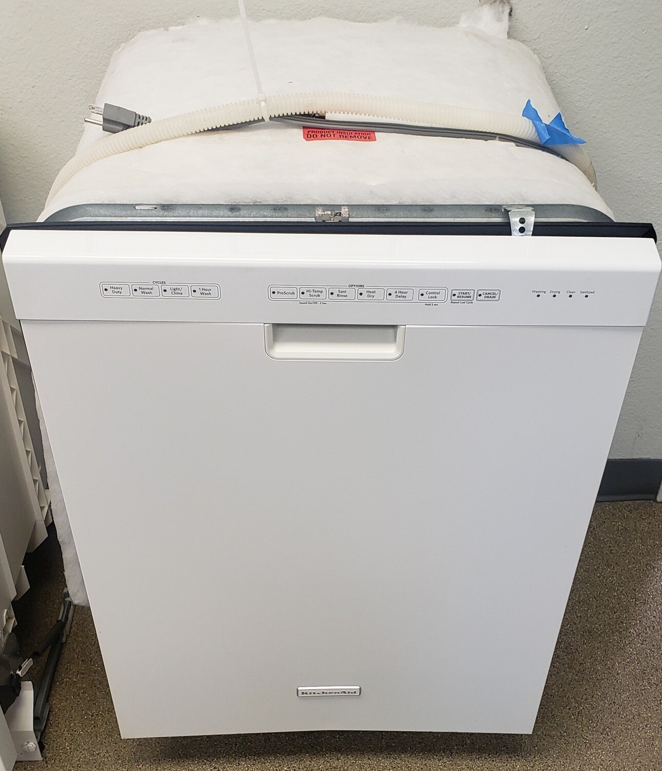 KitchenAid White BuiltIn Electric Dishwasher