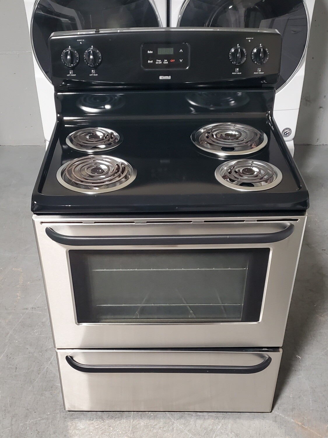 Kenmore Coil Top Stainless Steel Electric Range Stove Oven