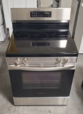 NEW Frigidaire 30in. 5 Element Freestanding Electric Range Stainless Steel w/ EvenTemp Steam Clean