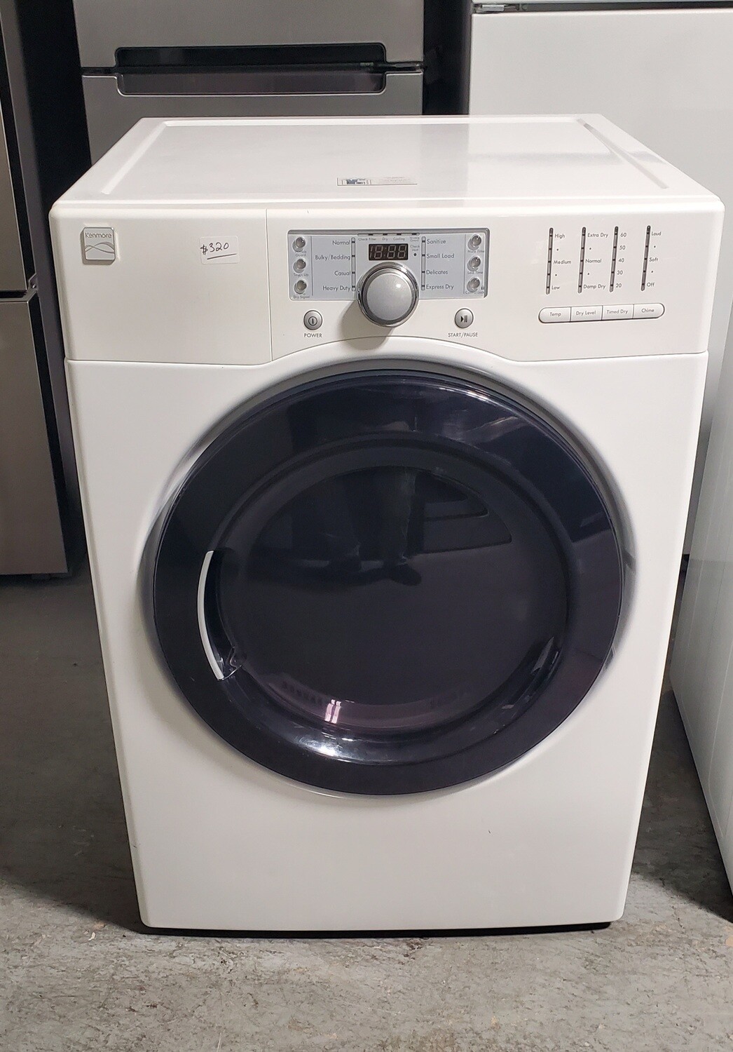 27in. Kenmore Large Capacity Front Load Heavy Duty Electric Dryer