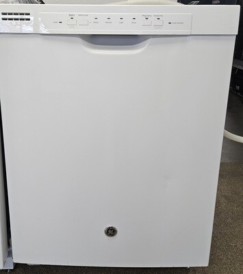 GE White Built-In Electric Dishwasher