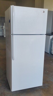 GE 18Cu. Ft. Top-Freezer Refrigerator in White - Newer Model