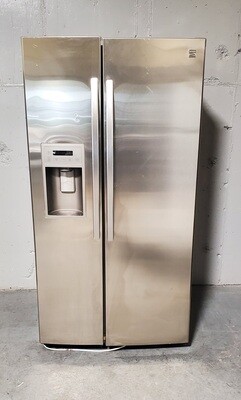 36in wide Kenmore Side by side Stainless Steel Refrigerator 26cu.ft. full size