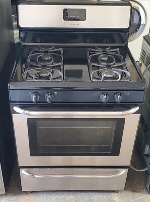 Frigidaire 30in Gas Range 4 Element Stove Oven in Stainless Steel