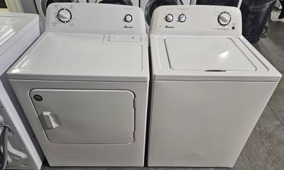 Matching Amana Large Capacity Electric Washer Dryer
