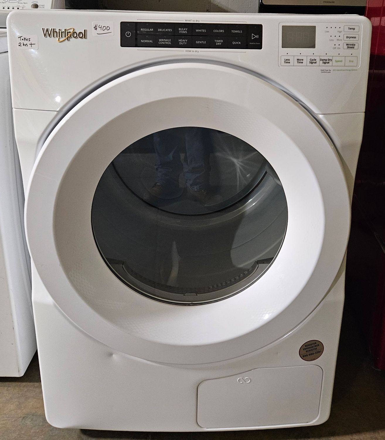 VENTLESS MODEL 7.4 cu.ft Whirlpool Front Load Heat Pump Dryer with Intuitive Touch Controls, Advanced Moisture Sensing