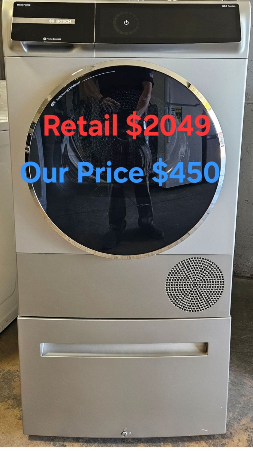 NEW! 24&quot; Bosch Heat Pump Ventless Electric Dryer 4.0 cu.ft.