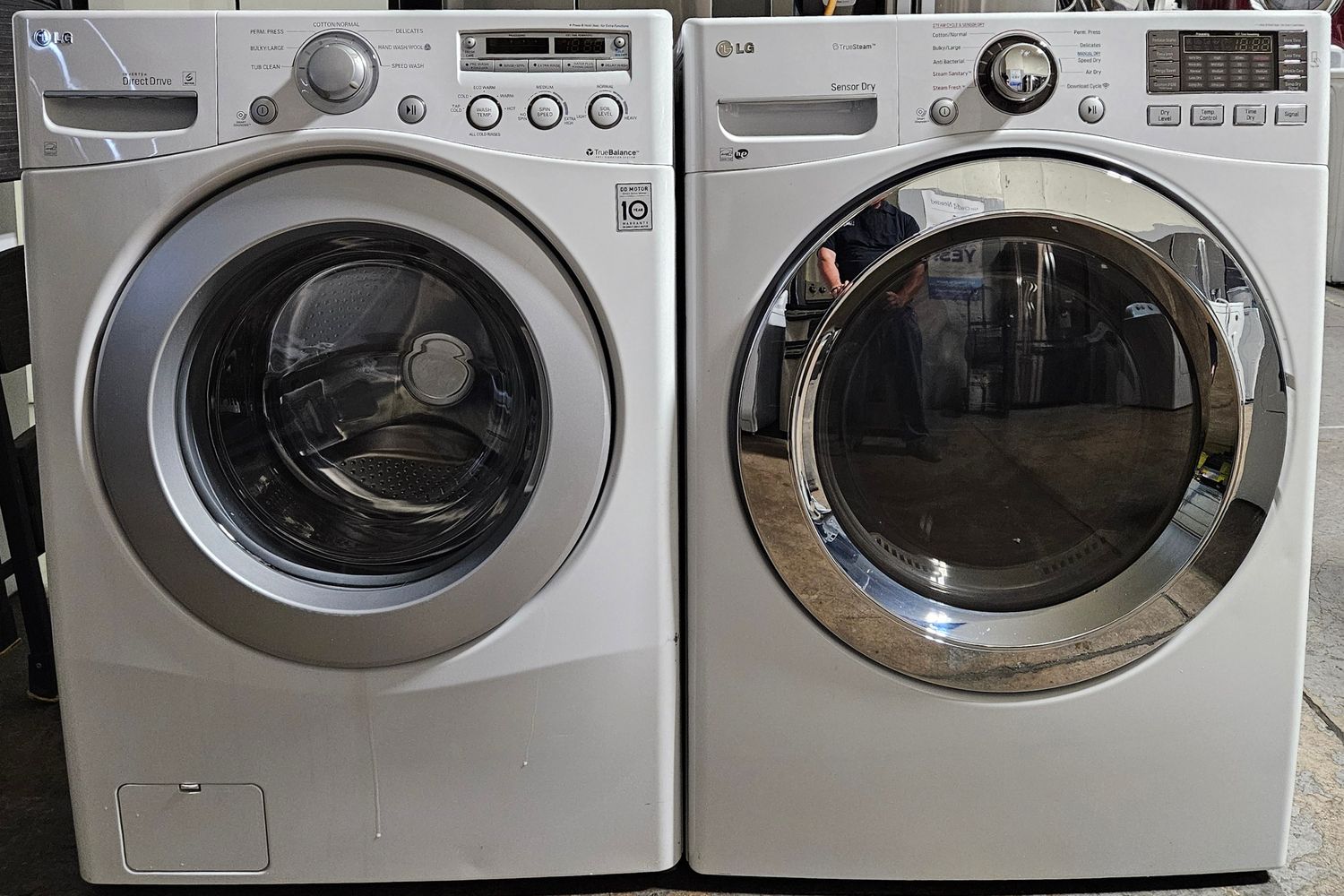 LG Front Load Washer (3.6cu.ft.) &amp; Large Capacity Electric Dryer (7.4cu.ft.)