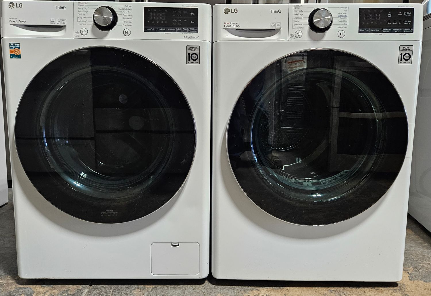 LG 24&quot; Front Load Washer (2.4cu.ft.) &amp; 24&quot; Electric Dryer (4.2cu.ft.)