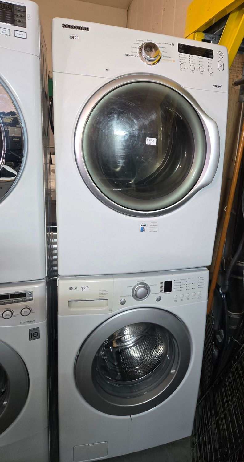LG Front Load Large Capacity Washer 3.6cu.ft. &amp; Samsung Electric Dryer 7.3cu.ft.