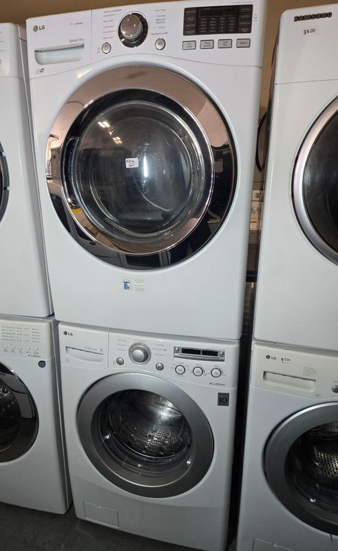 LG Front Load Washer 3.5cu.ft. &amp; Large Capacity Electric Dryer 7.4cu.ft