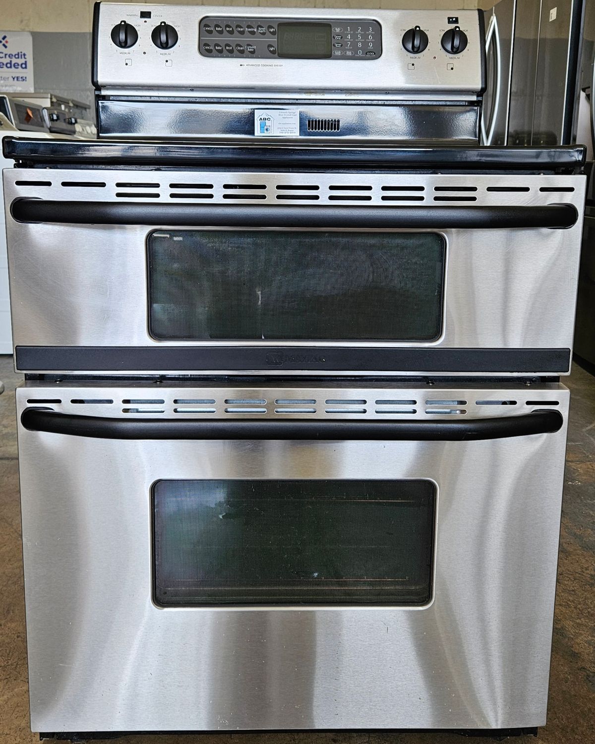 30in Maytag Electric Double Oven 5 Burner Range