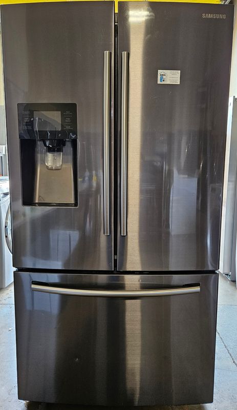 25 cu.ft. Samsung French Door Bottom Freezer/Refrigerator in Black Stainless