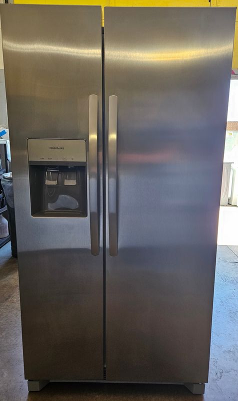 NEW! 22 cu.ft. Frigidaire Side-by-Side In Stainless Steel