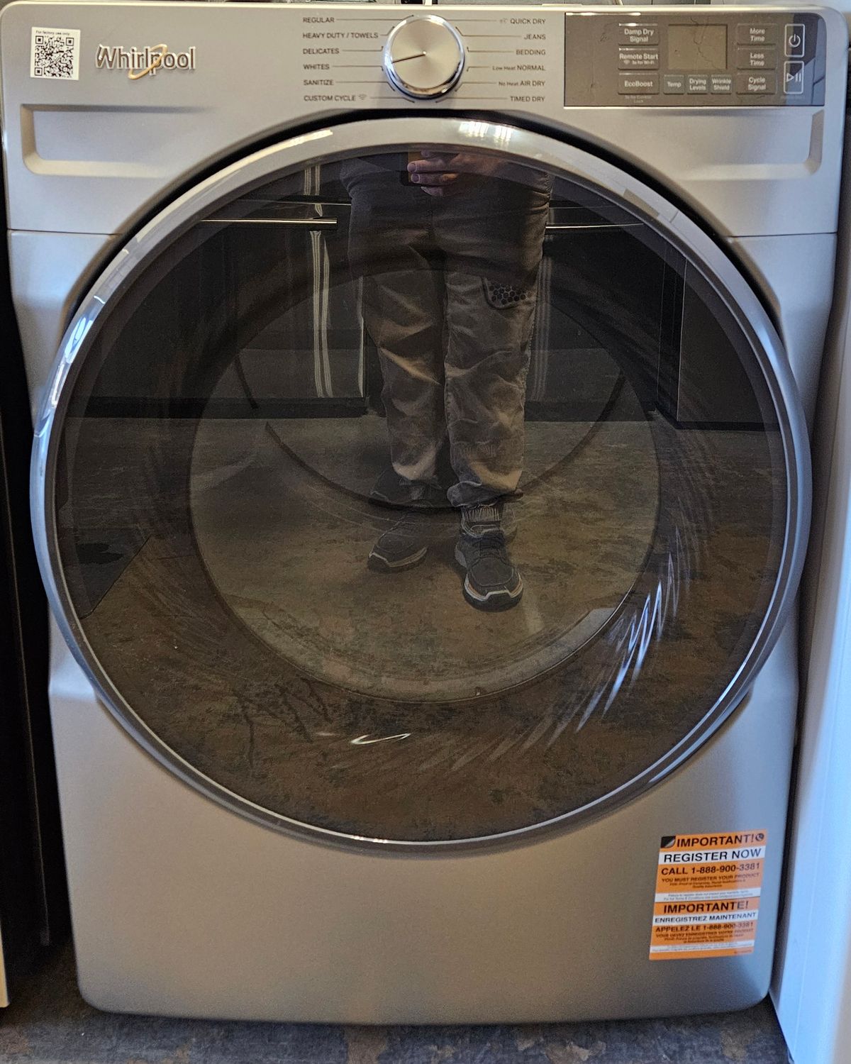 NEW! Whirlpool 7.4 cu. ft. Smart Front Load ENERGY STAR® Electric Dryer with Wrinkle Shield