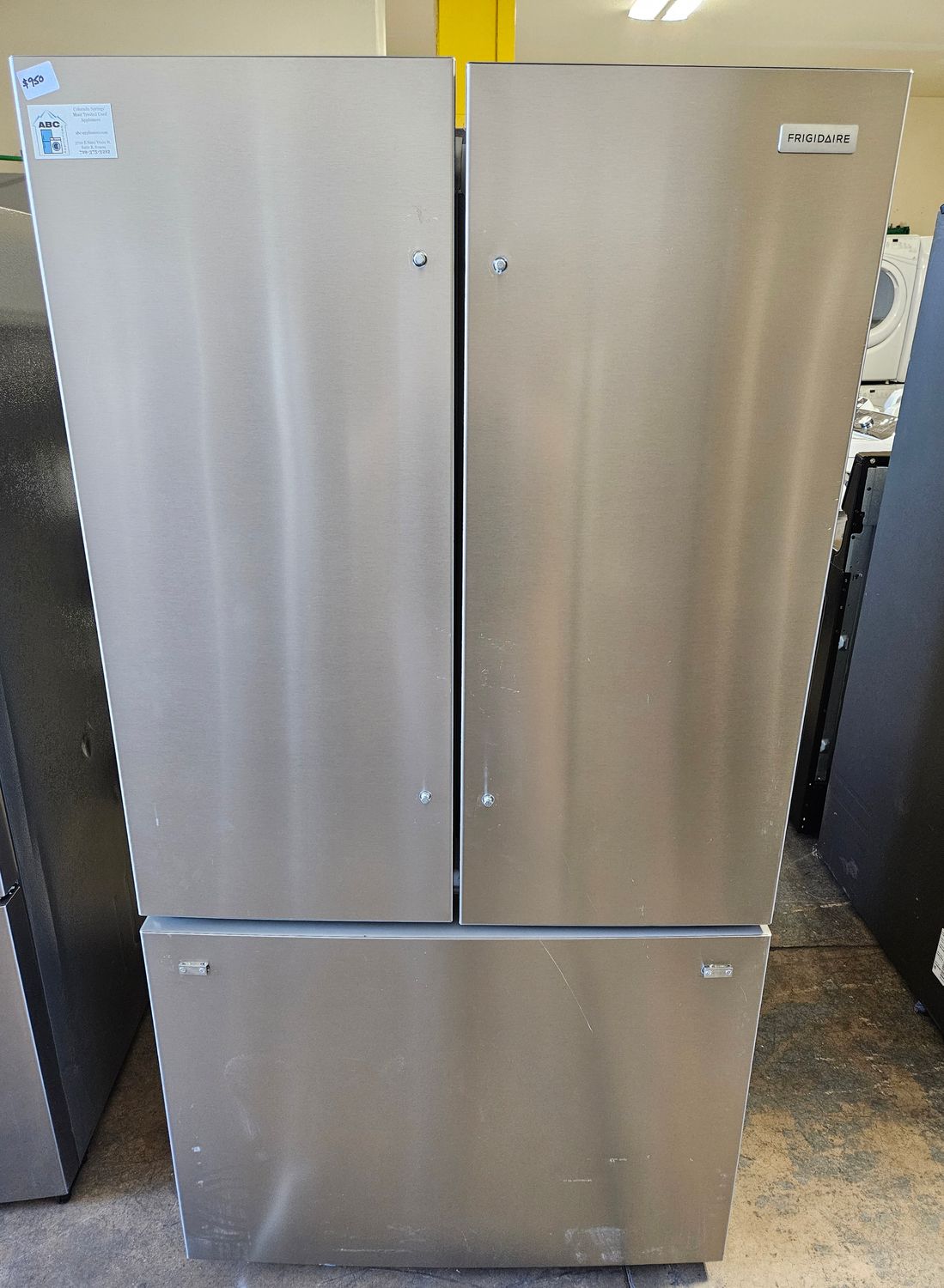 NEW! Frigidaire 28.8 Cu. Ft. French Door Standard-Depth Refrigerator with Internal Water Dispenser - Stainless Steel
