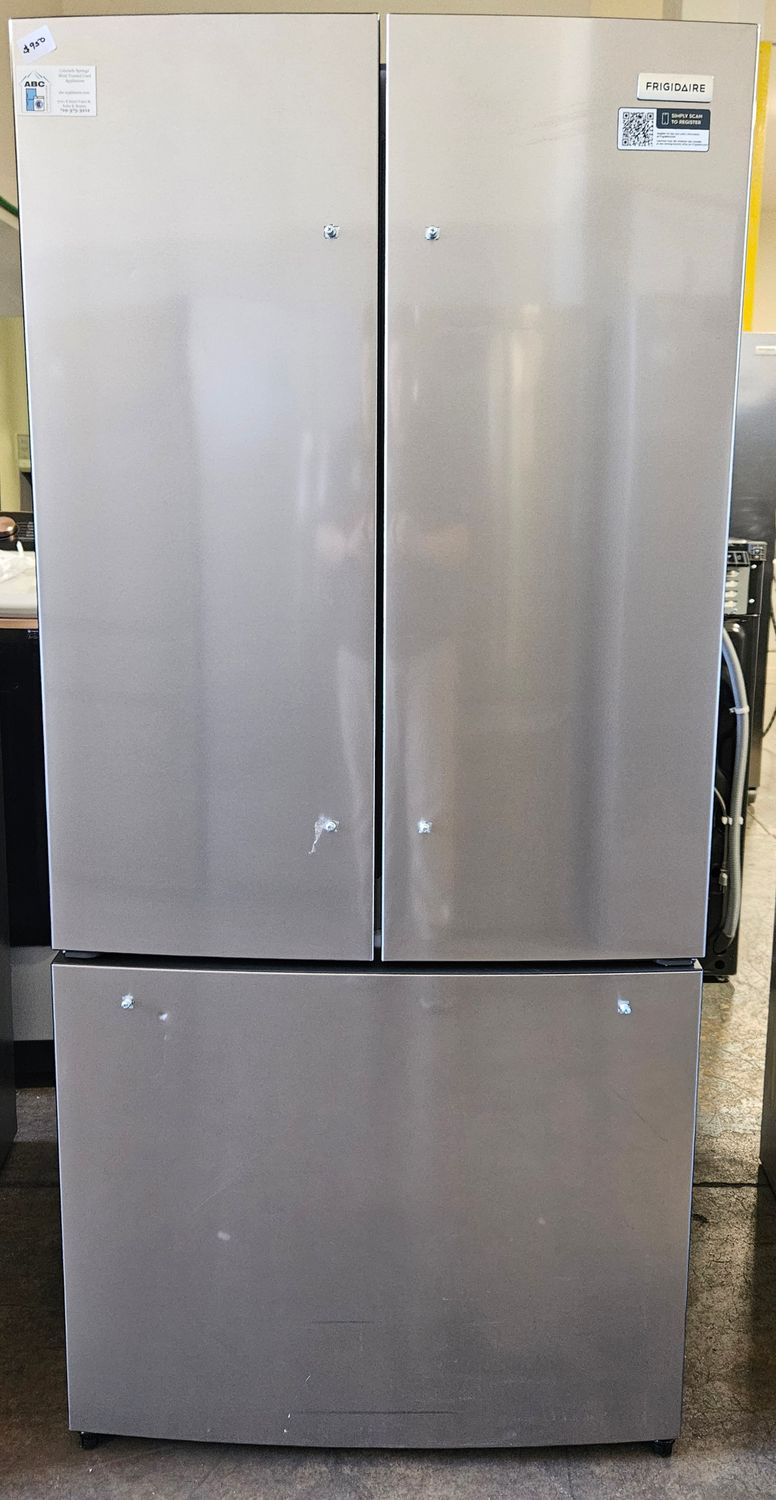 NEW! Frigidaire - 17.6 Cu. Ft. Counter-Depth French Door Refrigerator - Stainless steel