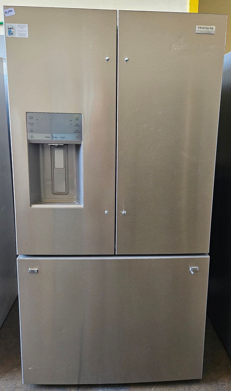 NEW! Frigidaire - Gallery 27.8 Cu. Ft. French Door Refrigerator with Adjustable Temp Drawer - Stainless steel