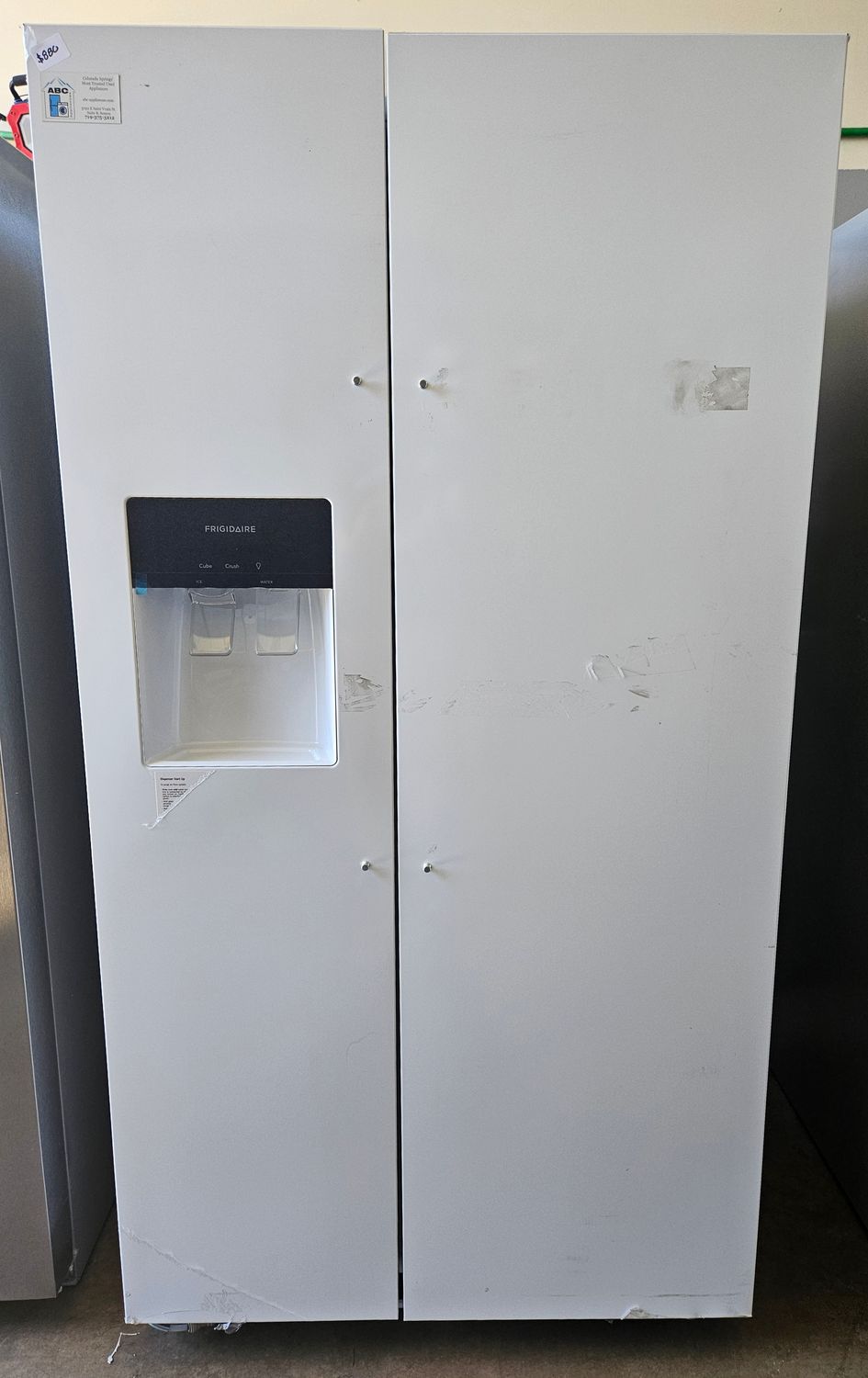 NEW! Frigidaire - 25.6 Cu. Ft. Side-by-Side Refrigerator - White