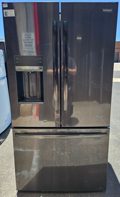 NEW! Frigidaire - 27.8 Cu. Ft. French Door Refrigerator - Black Stainless Steel