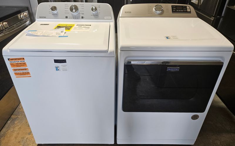 NEW! Maytag Top Load Washer (4.5cu.ft.) &amp; Large Capacity Electric Dryer (7.4 cu.ft.)