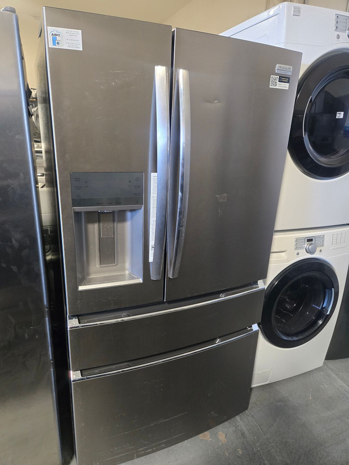 Frigidaire Gallery 36 in. 26.3 cu. ft. 4-Door French Door Standard Depth Refrigerator in Smudge-Proof Stainless Steel