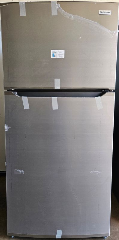 NEW! 20 cu.ft. Frigidaire Stainless Steel Top Freezer Refrigerator