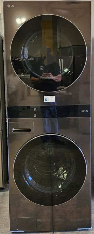 NEW! Single Unit Front Load LG WashTower™ with Center Control™ 5.0 cu.ft. Washer and 7.4 cu.ft.