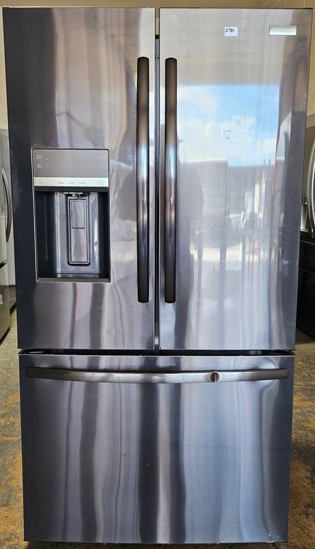 NEW! Frigidaire - 27.8 Cu. Ft. French Door Refrigerator - Black Stainless Steel