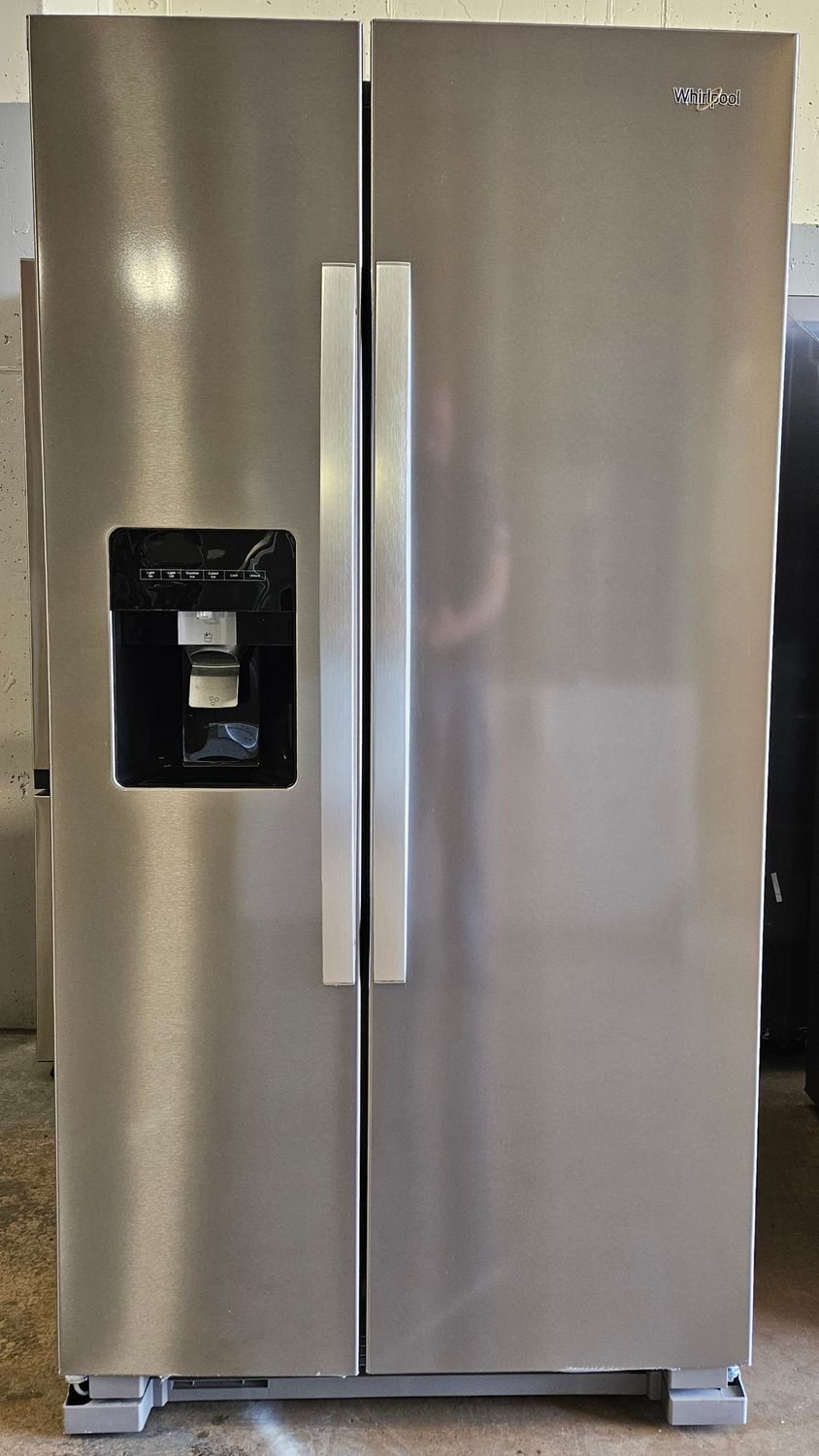 NEW! 24.6cu.ft. Whirlpool Side-by-Side Refrigerator in Stainless Steel