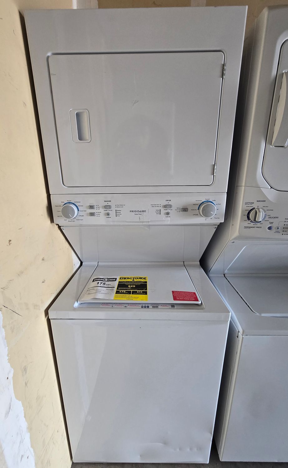 Frigidaire Gas Washer/Dryer Laundry Center - 3.9 Cu. Ft Washer and 5.5 Cu. Ft. Dryer